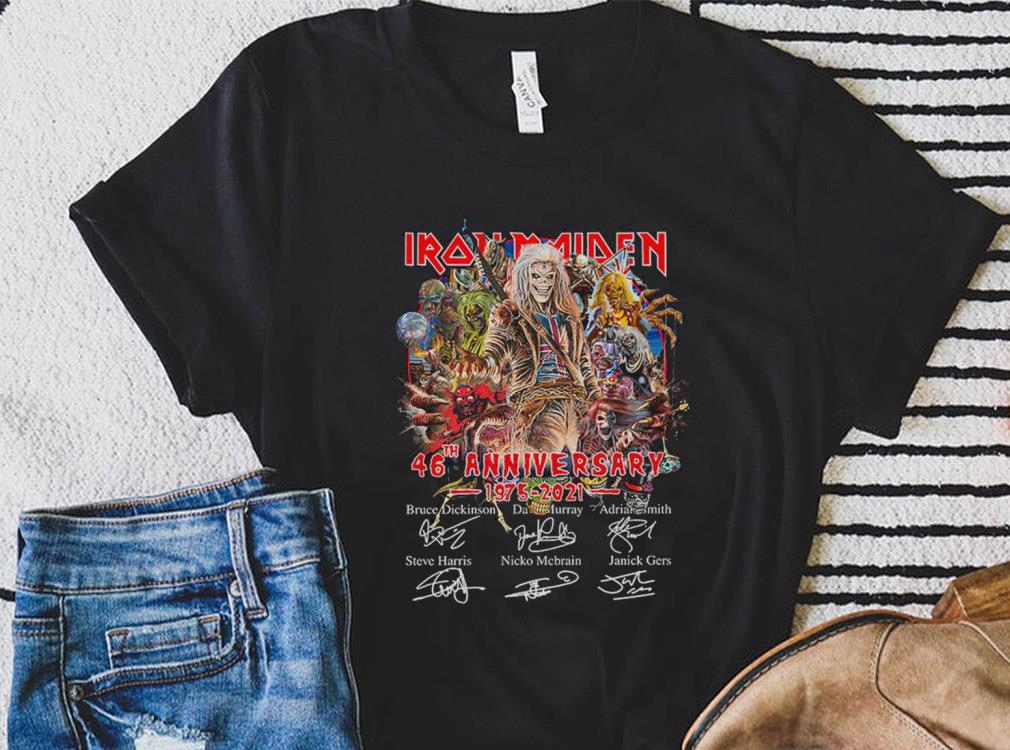 Premium Ironmaiden 46th Anniversary 1975 2021 Shirt, Ironmaiden Signature Members Shirt