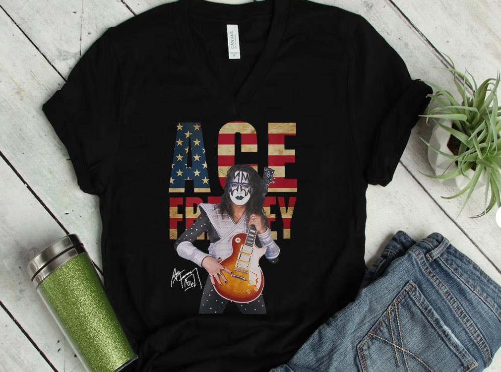 The Best Ace Frehley Kiss Band American Flag Shirt