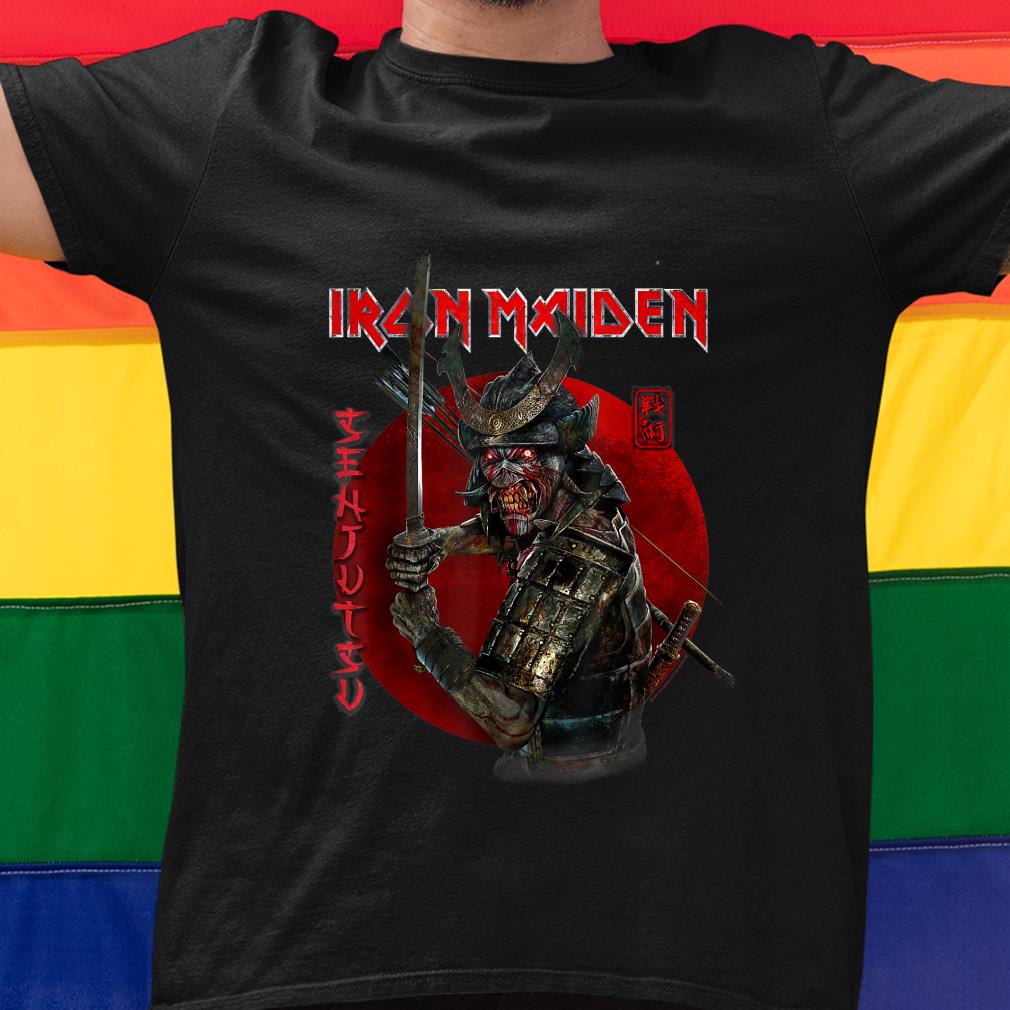 Premium Iron Maiden SENJUTSU Eddie Red Circle T-Shirt, Women Shirt