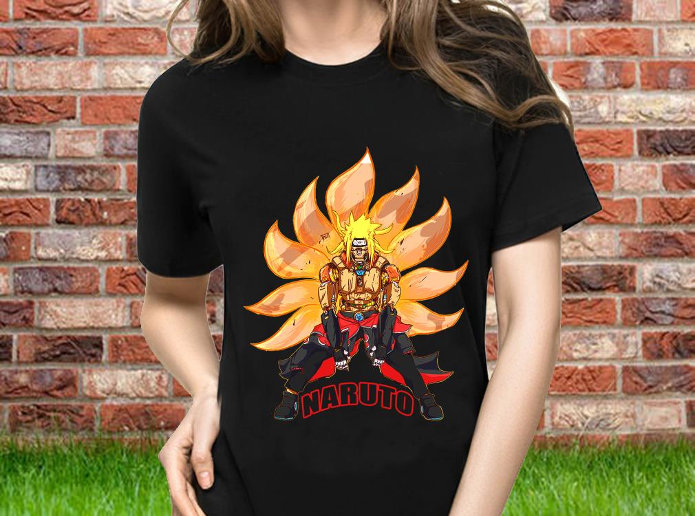 Naruto Transforms Into A Nine Tailed Fox Shirt, Kurama Nine Tail Fox Hoodies, Shirt