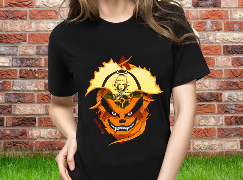 Naruto and Kurama Nine Tail Fox Inspired Unisex Mens Womens Lightweight Hoodie Sweater Hoodies, Shirt