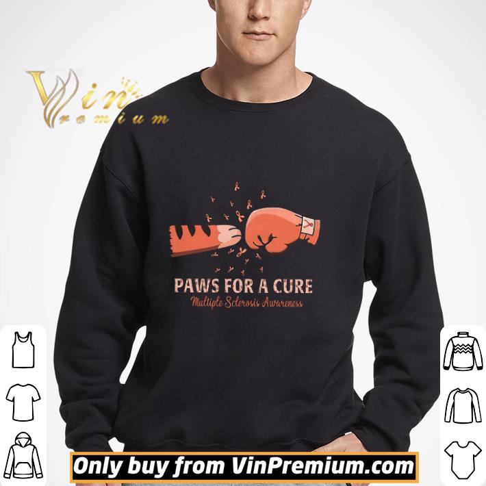 Paws For A Cure Multiple Sclerosis Awareness shirt