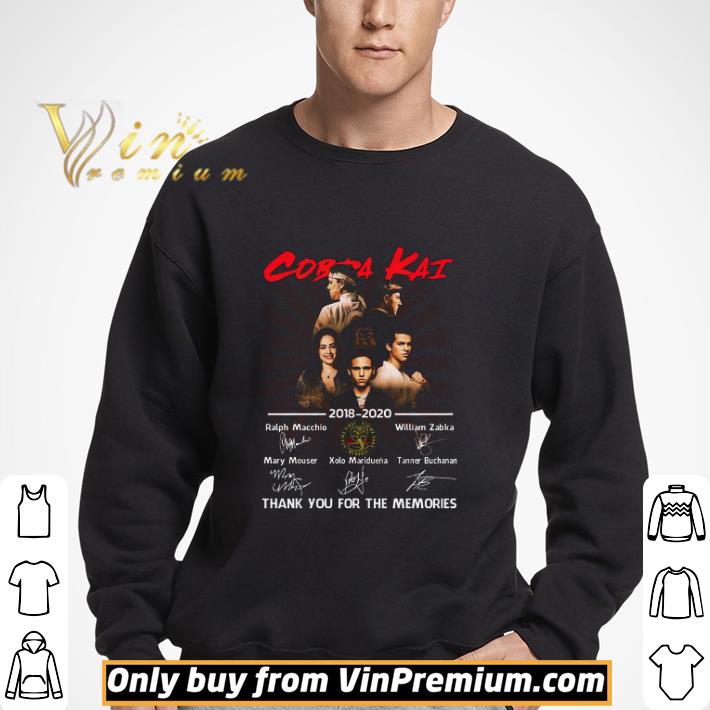 Cobra Kai 2018 2020 Signature Thank You For The Memories shirt