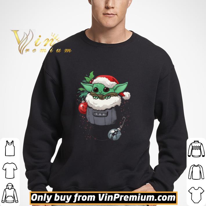 Baby Yoda Stocking Stuffer Happy Merry Christmas shirt