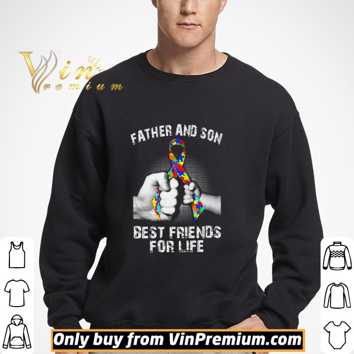 Autism Awareness Father And Son Best Friends For Life shirt
