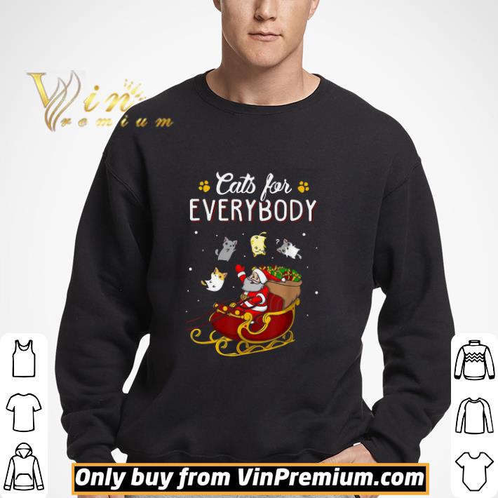 Cat For Everybody Merry Christmas shirt