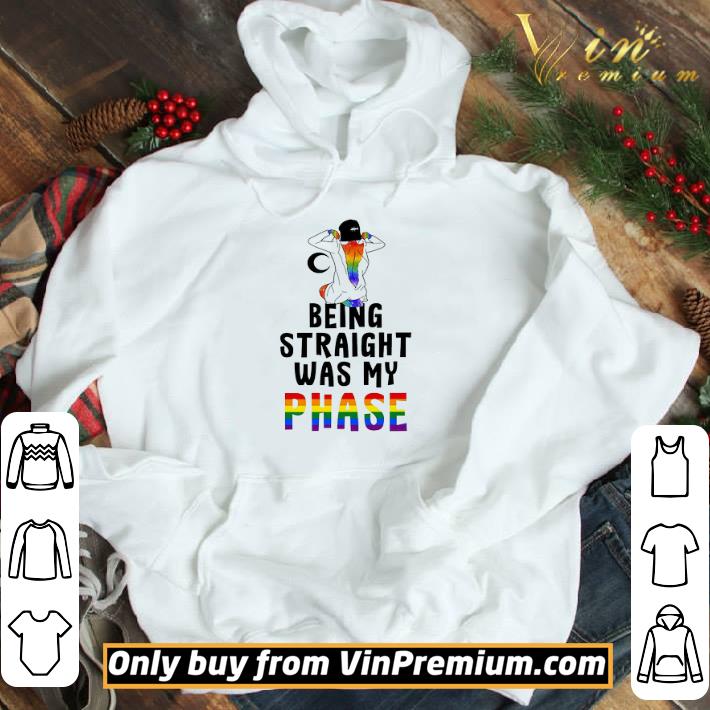 Girl Lgbt Pride Being Straight Was My Phase shirt