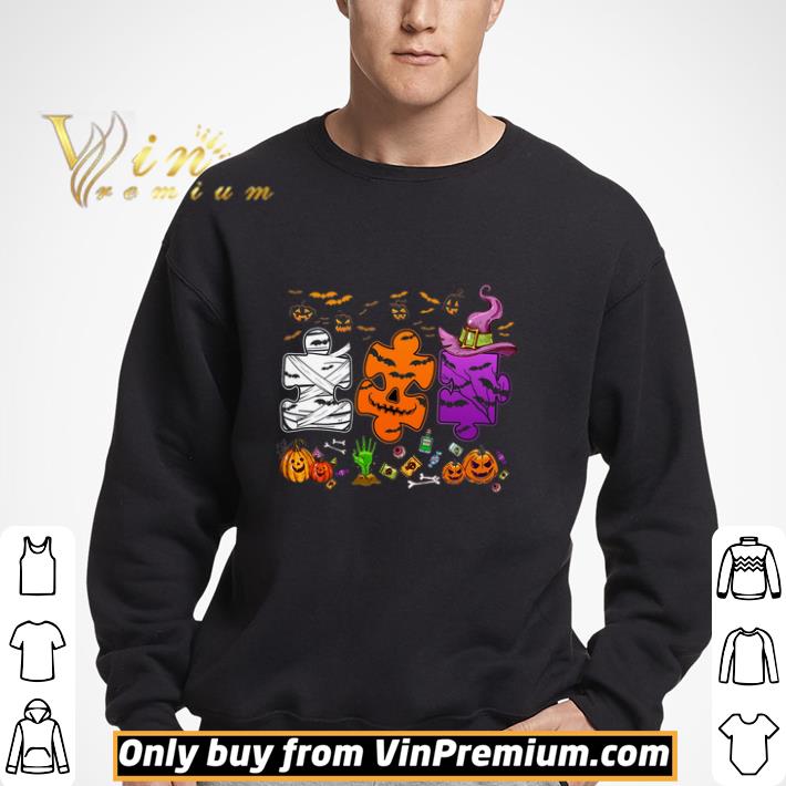 Autism Witch Pumpkin Halloween shirt