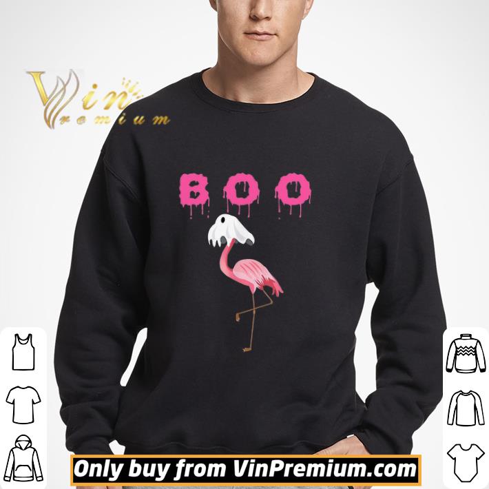 Flamingo Boo Ghost Halloween shirt