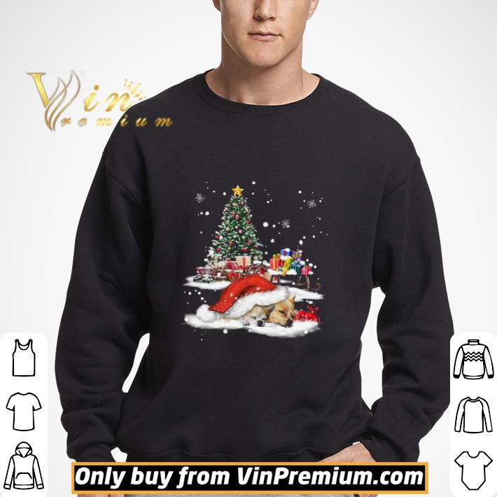 Chihuahua Red Hat Hiding Merry Christmas shirt