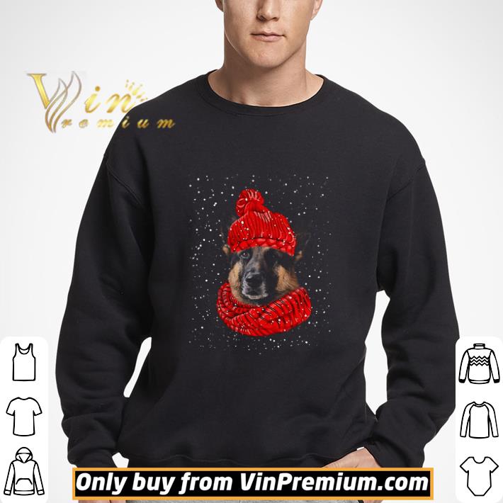German Shepherd Dog Merry Chrristmas shirt