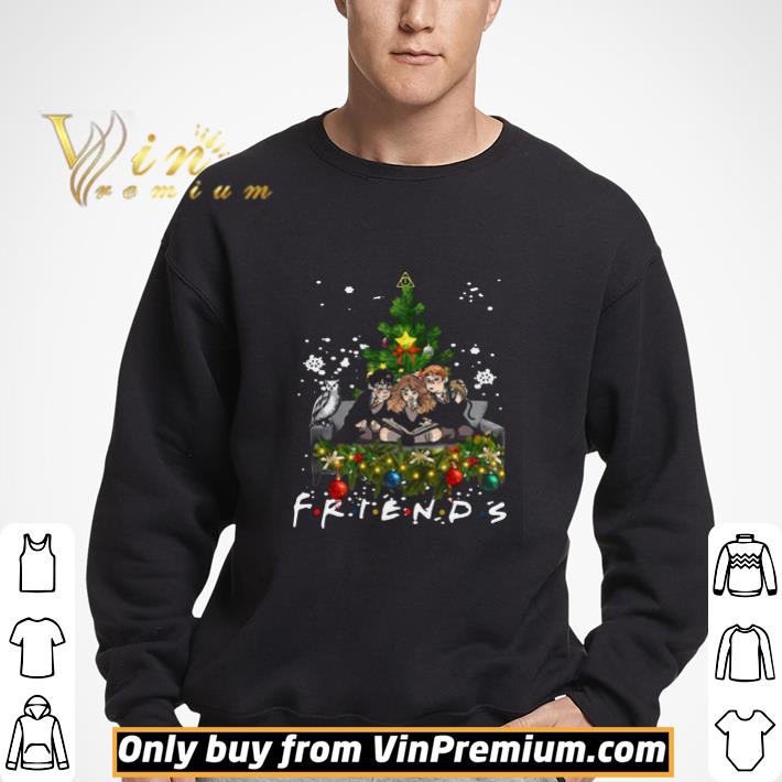 Friends Harry Potter Hermione And Ron Weasley Christmas Tree shirt