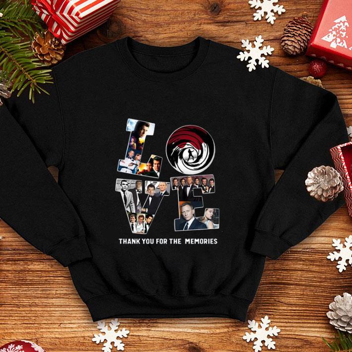 Love Jame Bond Thank You For The Memories shirt
