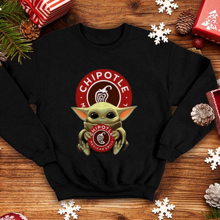 Baby Yoda hug Chipotle Mexican Grill Star Wars shirt