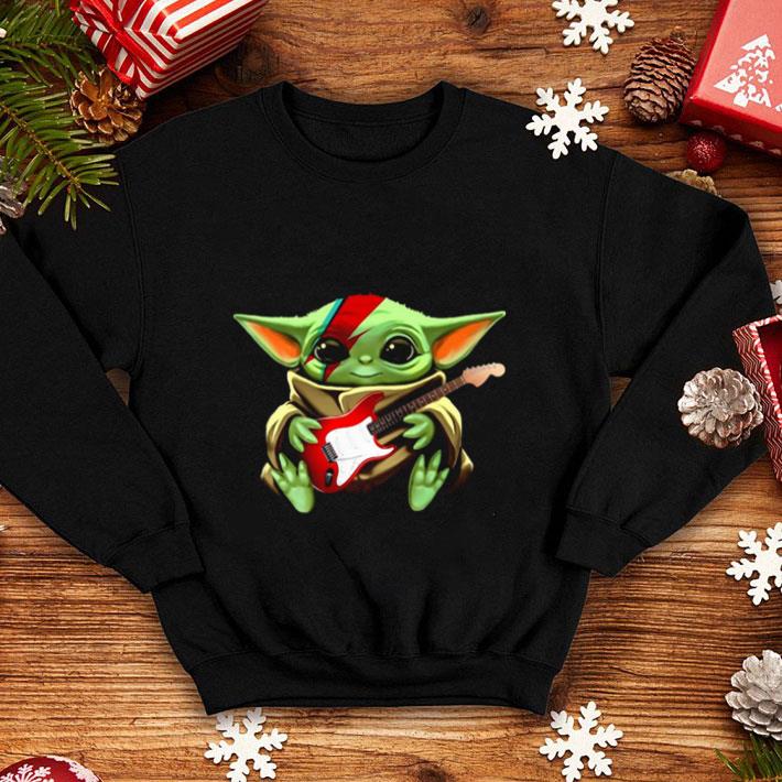 Baby Yoda hug Electric guitar Star Wars shirt
