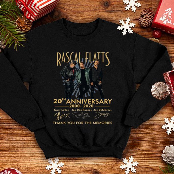 Rascal Flatts 20th Anniversary Thank You For The Memories Signatures shirt