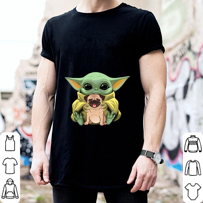 Baby Yoda Hug Pug Dog shirt Baby Yoda Hug Pug Dog shirt 2