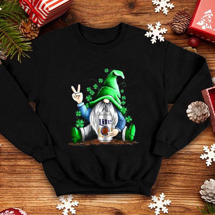 Gnomes Lucky Hug Miller Lite St Patrick’s Day shirt
