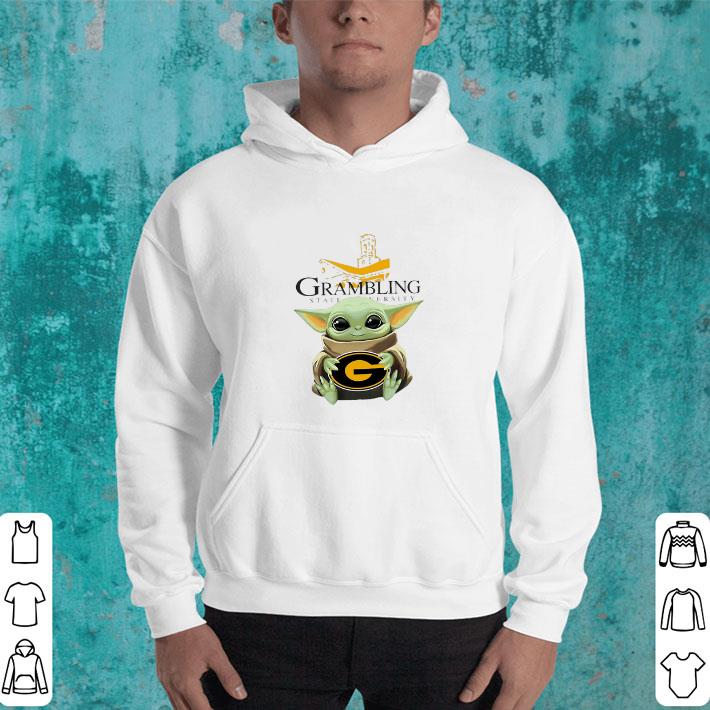 Baby Yoda Hug Grambling State University shirt