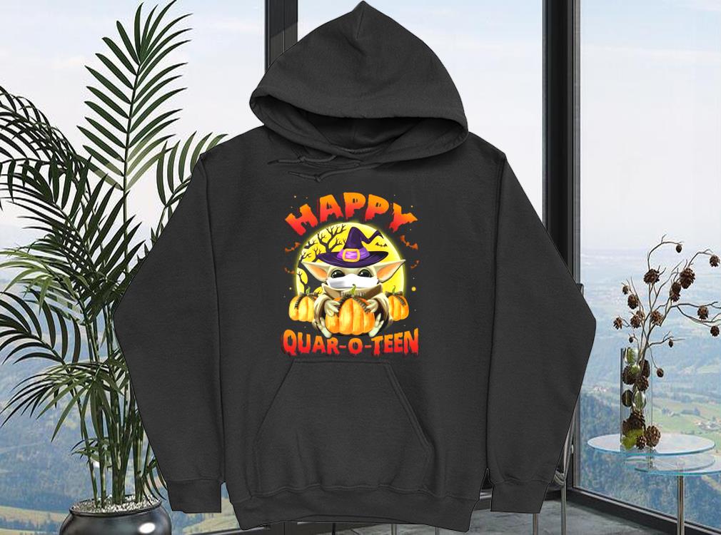 Happy Quar-o-teen Halloween Shirt, Baby Yoda Halloween Sweatshirt, Shirt
