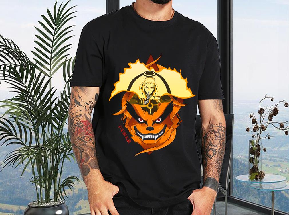Naruto and Kurama Nine Tail Fox Inspired Unisex Mens Womens Lightweight Sweatshirt, Shirt