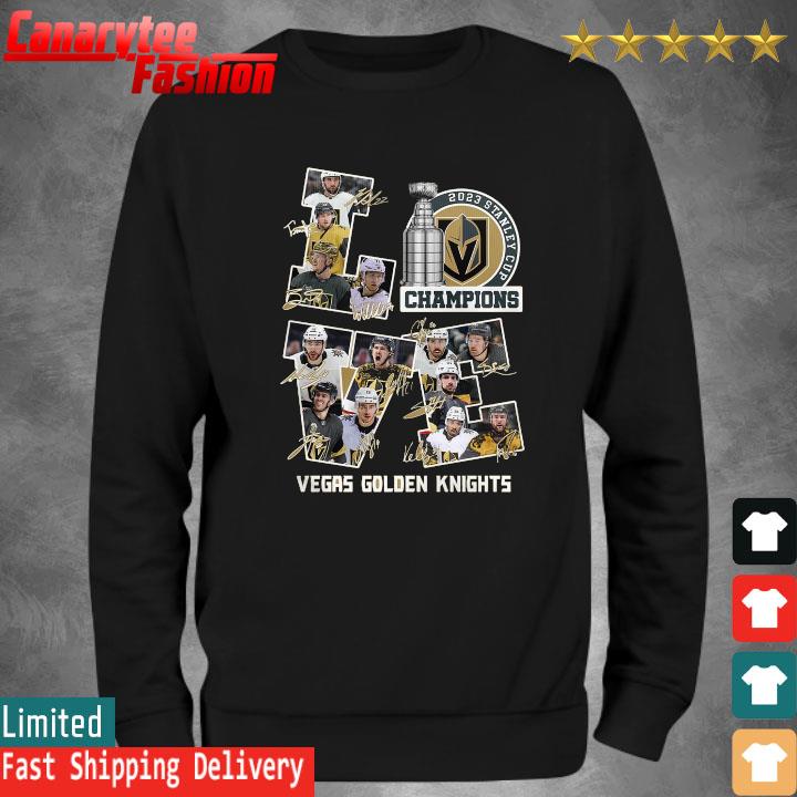 Love Vegas Golden Knights Champions 2023 Stanley Cup NHL Signature t-shirt