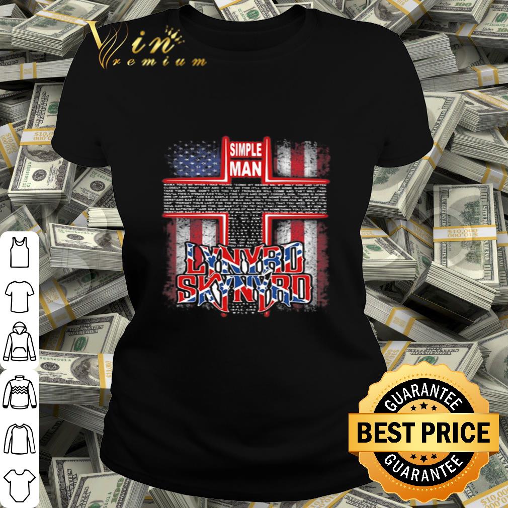 Cross Jesus Simple man lyrics Lynyrd Skynyrd American flag shirt