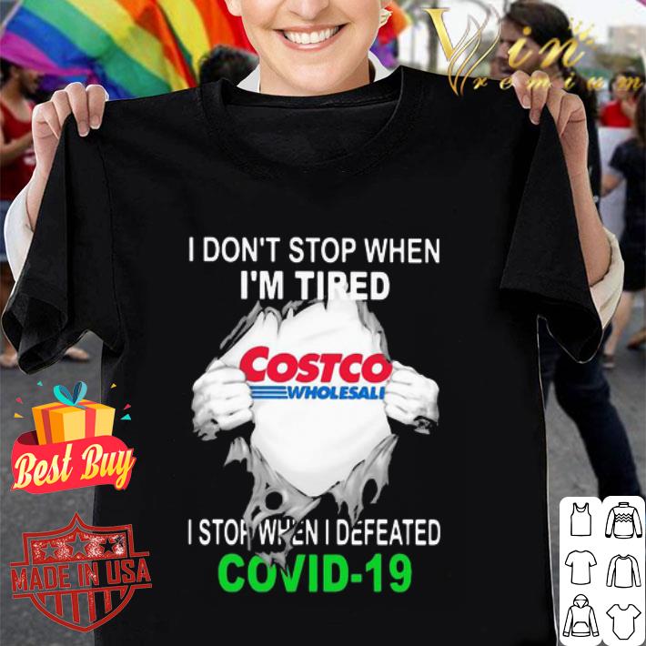 Costco Wholesale inside me i stop when i defeated Covid-19 shirt Costco Wholesale inside me i stop when i defeated Covid-19 shirt