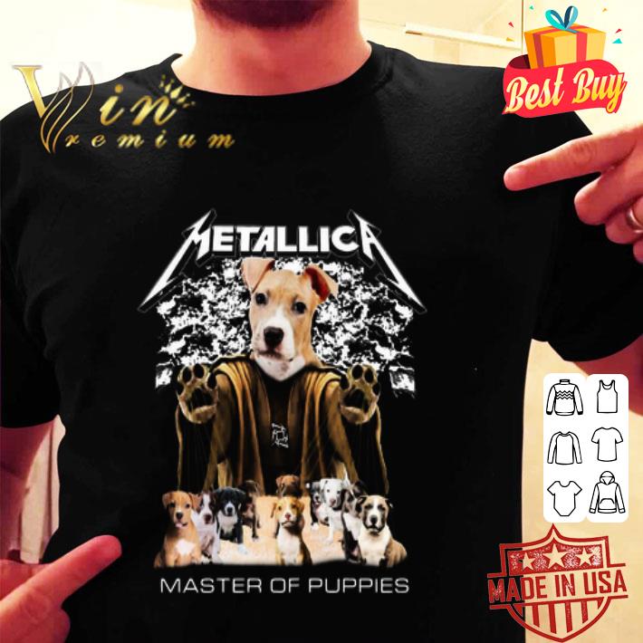 Pitbull Metallica master of puppies shirt