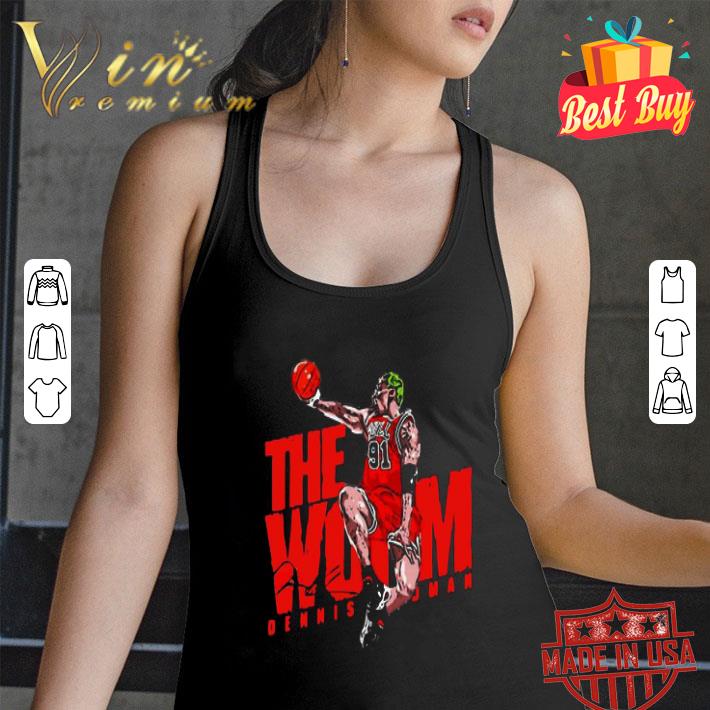 91 Dennis Rodman The Wom Chicago Bulls signature shirt 91 Dennis Rodman The Wom Chicago Bulls signature shirt
