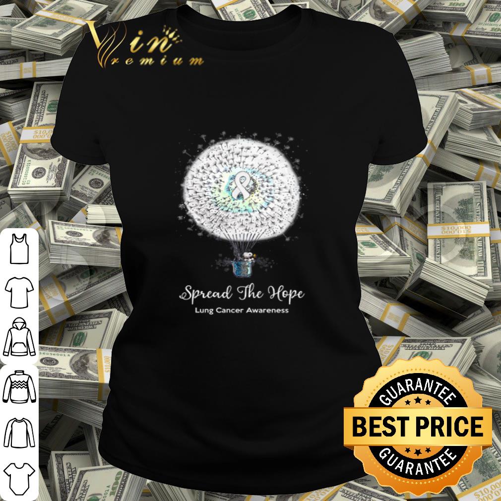 Snoopy Spread The Hope Lung Cancer Awareness shirt Snoopy Spread The Hope Lung Cancer Awareness shirt