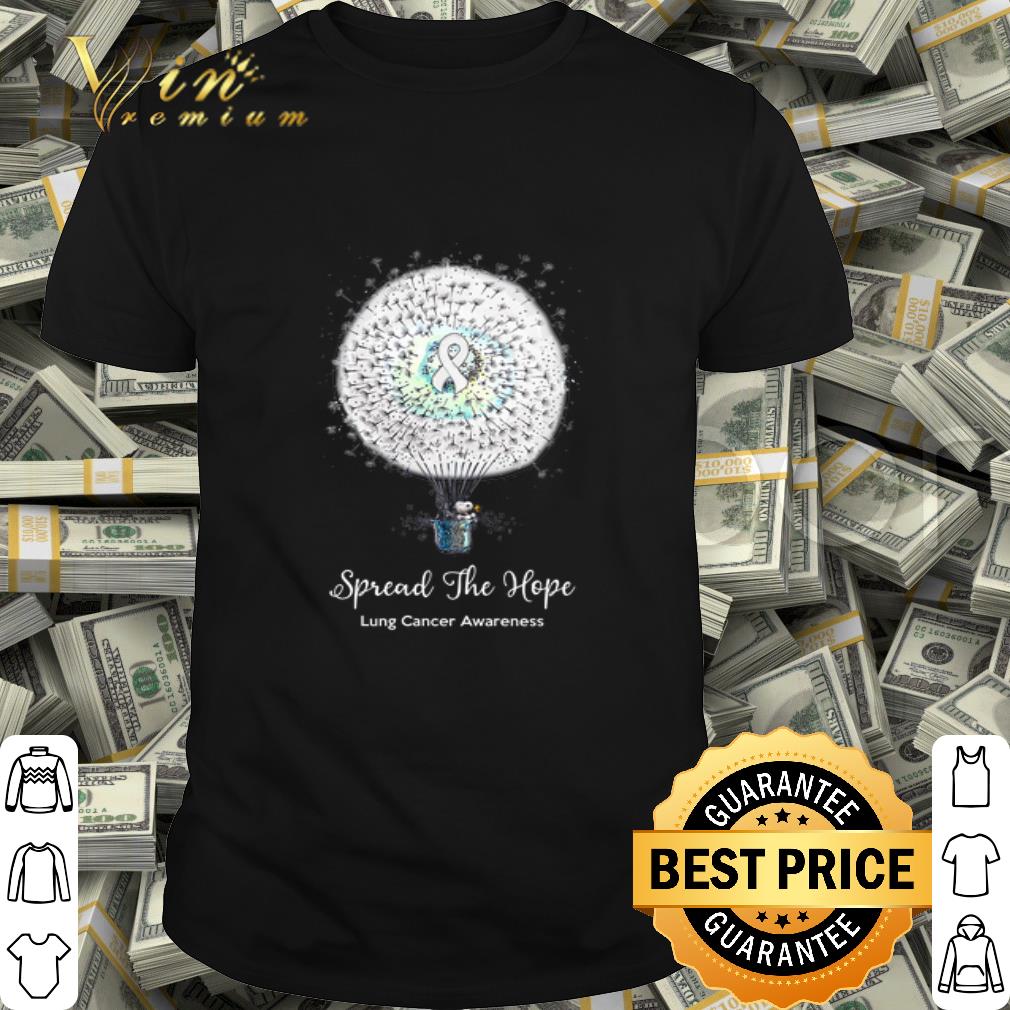 Snoopy Spread The Hope Lung Cancer Awareness shirt Snoopy Spread The Hope Lung Cancer Awareness shirt