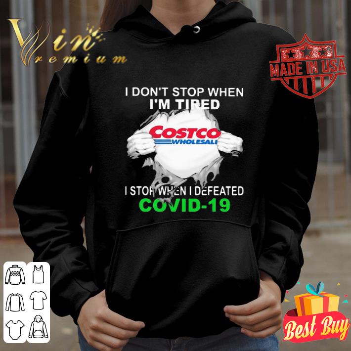 Costco Wholesale inside me i stop when i defeated Covid-19 shirt Costco Wholesale inside me i stop when i defeated Covid-19 shirt