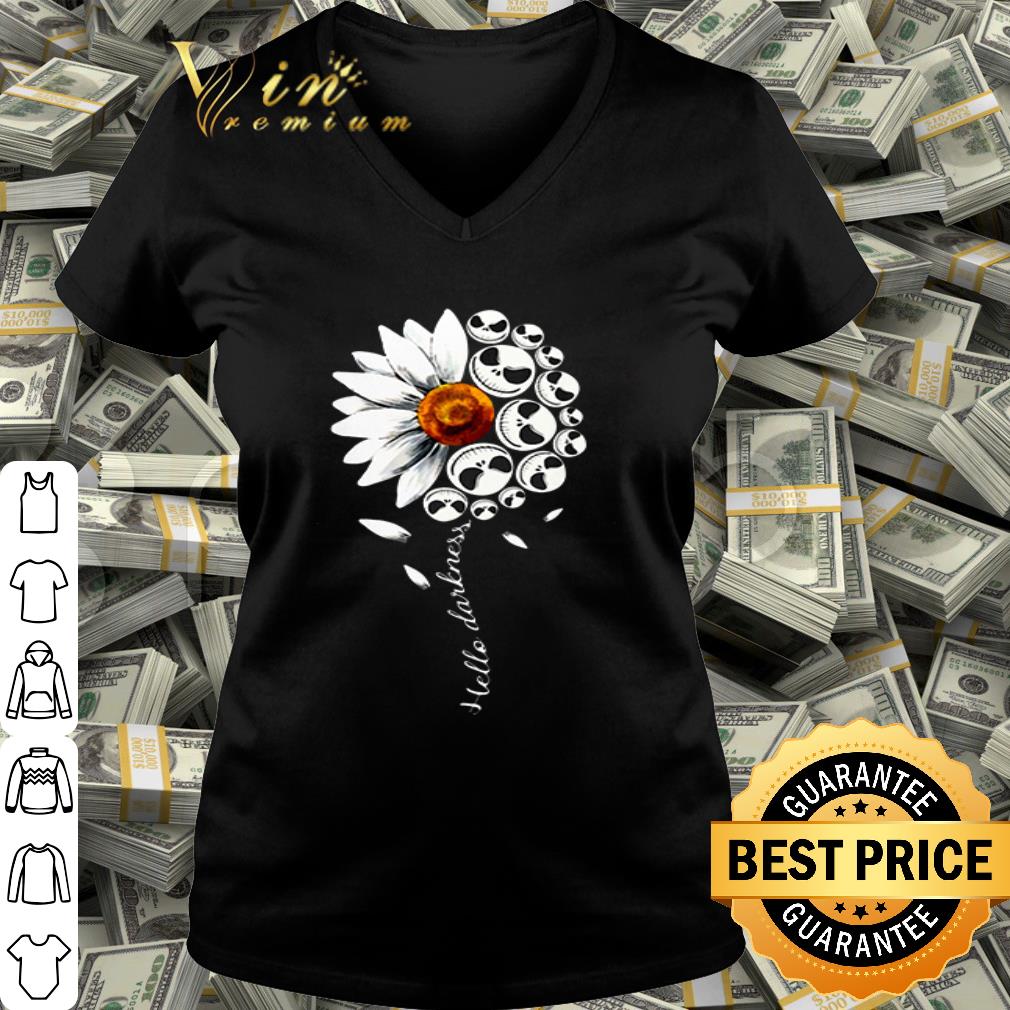 Jack Skellington face Daisy flower hello darkness shirt Jack Skellington face Daisy flower hello darkness shirt