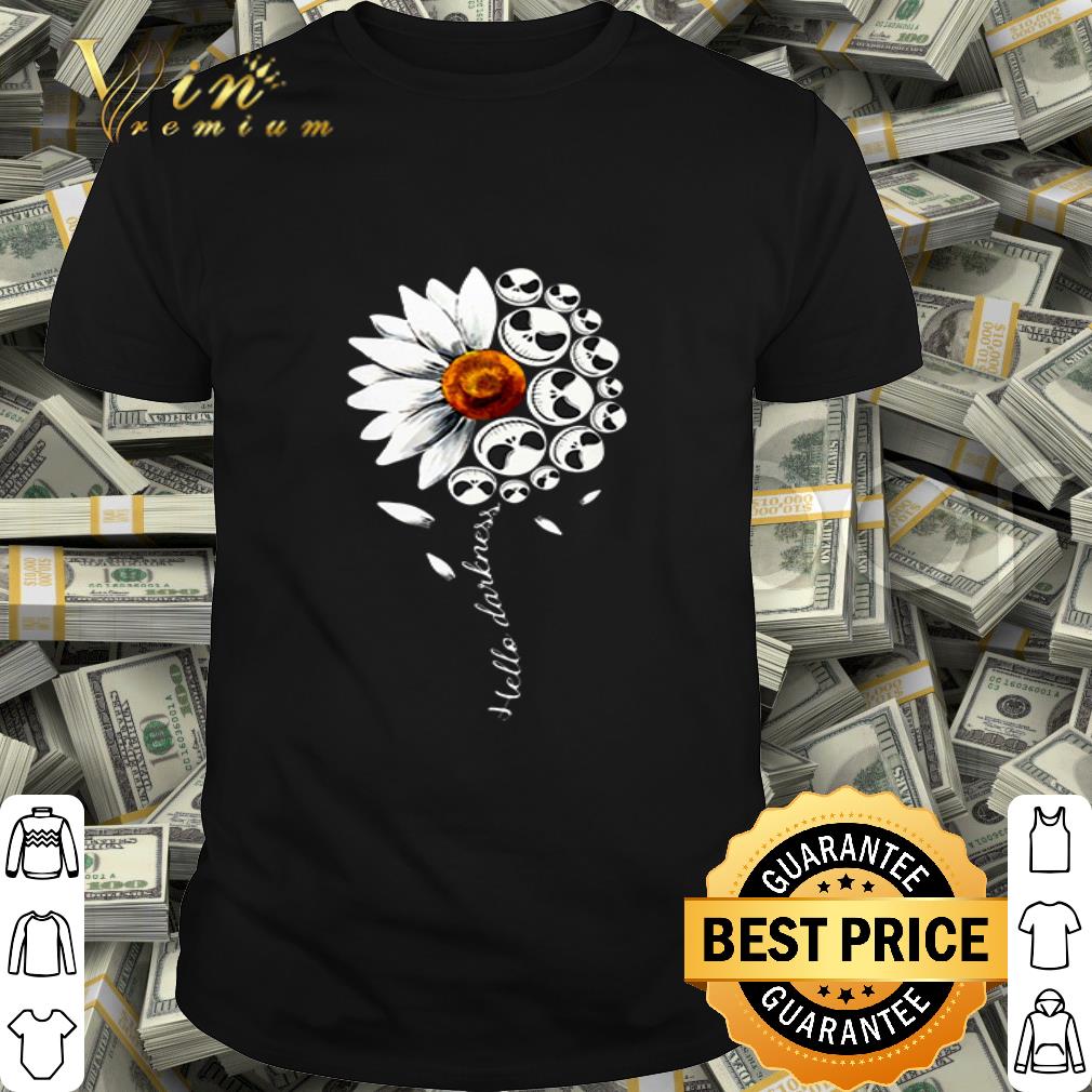 Jack Skellington face Daisy flower hello darkness shirt Jack Skellington face Daisy flower hello darkness shirt