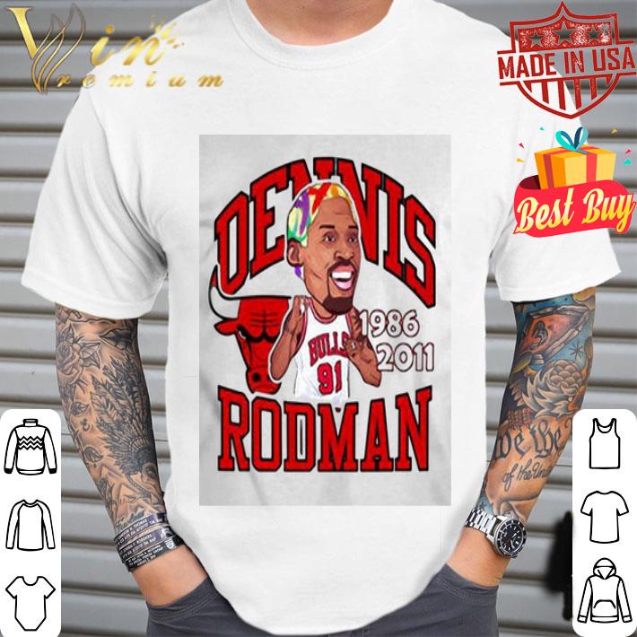 91 Dennis Rodman Chicago Bulls 1986 -2011 shirt