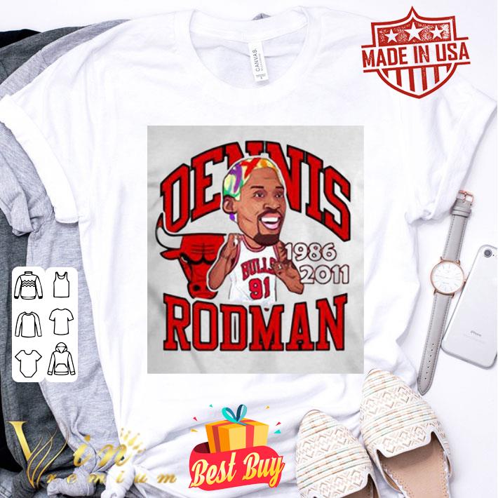 91 Dennis Rodman Chicago Bulls 1986 -2011 shirt