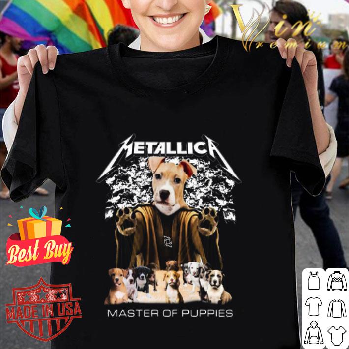 Pitbull Metallica master of puppies shirt