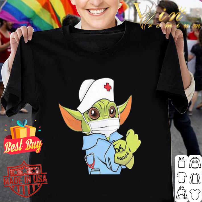 Strong Baby Yoda Wearing Scrub Nurse Coronavirus shirt Strong Baby Yoda Wearing Scrub Nurse Coronavirus shirt