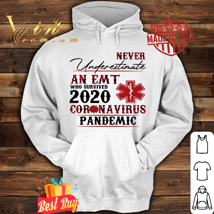 Never underestimate an EMT who survived 2020 Coronavirus shirt Never underestimate an EMT who survived 2020 Coronavirus shirt
