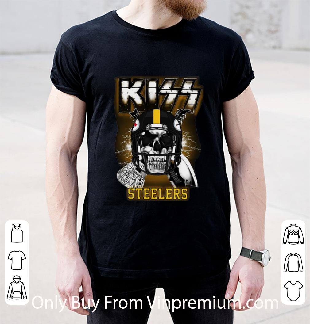 Skull KISS Band Pittsburgh Steelers Shirt Skull KISS Band Pittsburgh Steelers Shirt 2