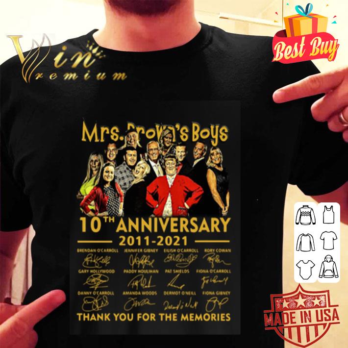 Mrs. Brown’s Boys 10th anniversary 2011-2021 all signature shirt