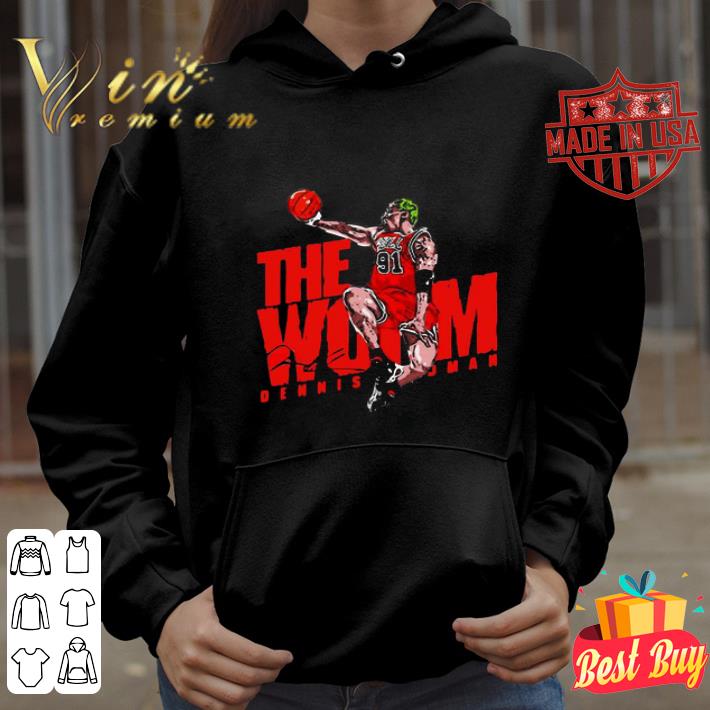91 Dennis Rodman The Wom Chicago Bulls signature shirt 91 Dennis Rodman The Wom Chicago Bulls signature shirt