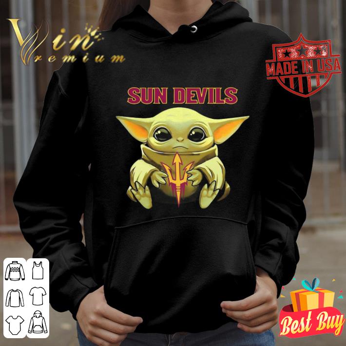 Baby Yoda hug Arizona State Sun Devils shirt Baby Yoda hug Arizona State Sun Devils shirt