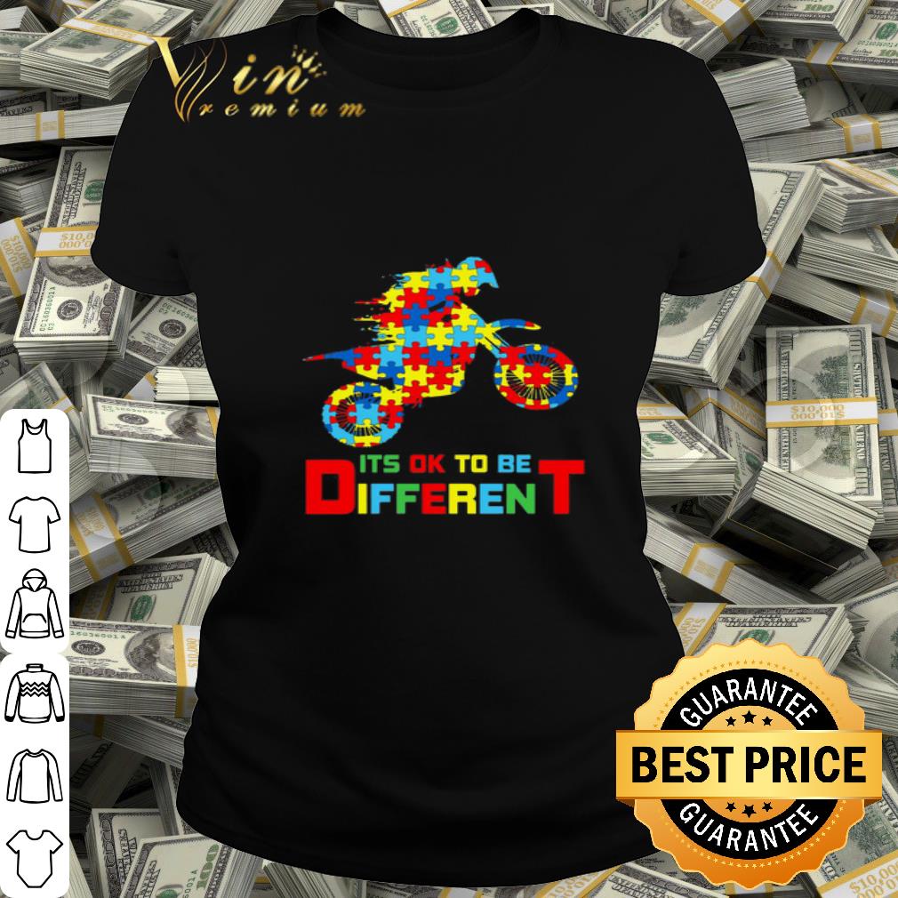 Autism Motorcycles it’s ok to be different shirt