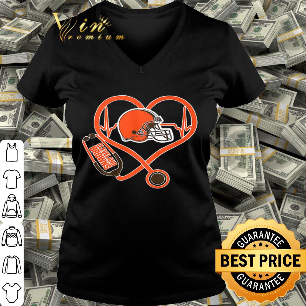 Lover Cleveland Browns nurse heartbeat stethoscope shirt Lover Cleveland Browns nurse heartbeat stethoscope shirt