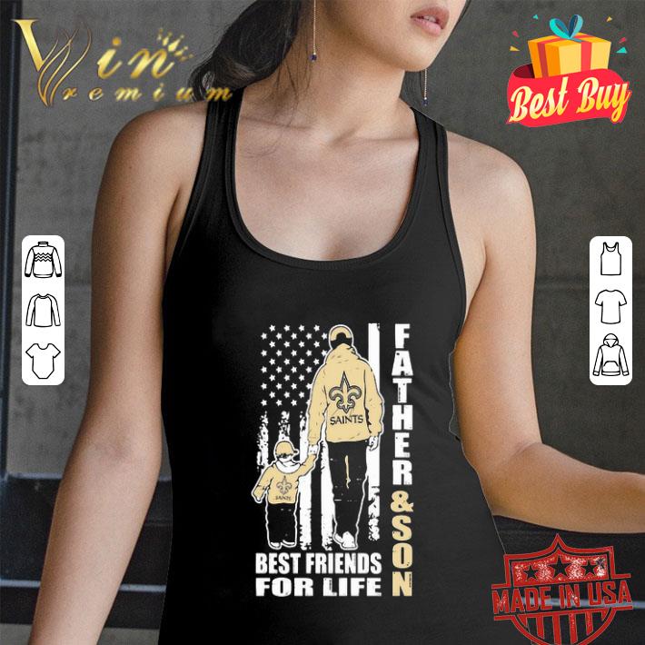 New Orleans Saints Father & Son Best Friends For Life American Flag shirt New Orleans Saints Father & Son Best Friends For Life American Flag shirt