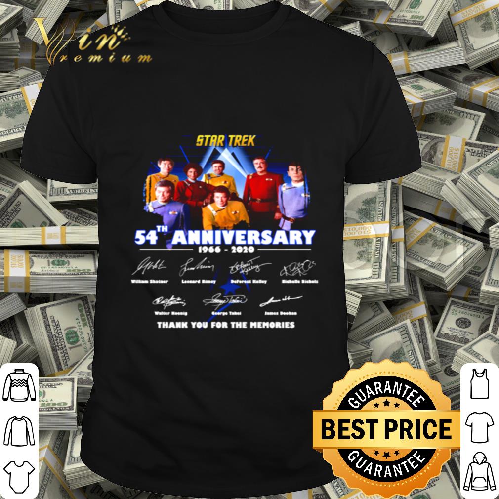 Star Trek 54th anniversary 1966 2020 thank you for the memories shirt