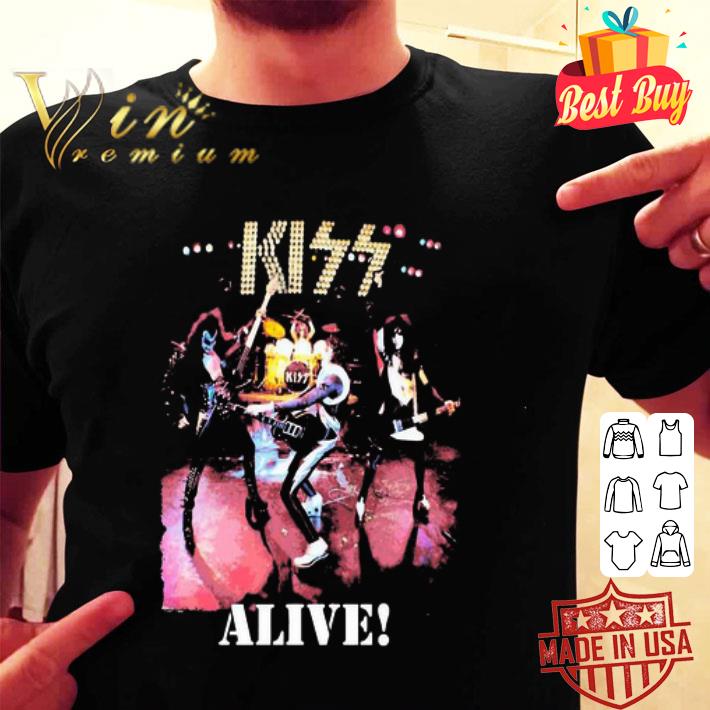 Kiss band alive album shirt