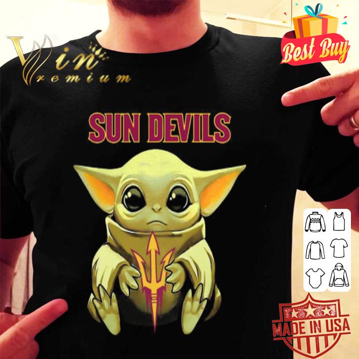 Baby Yoda hug Arizona State Sun Devils shirt Baby Yoda hug Arizona State Sun Devils shirt